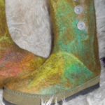 ladybugs and leaves – baby shoes