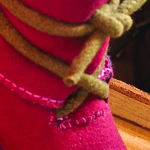 Beautiful felted llama-wool boots